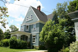 pretty green house